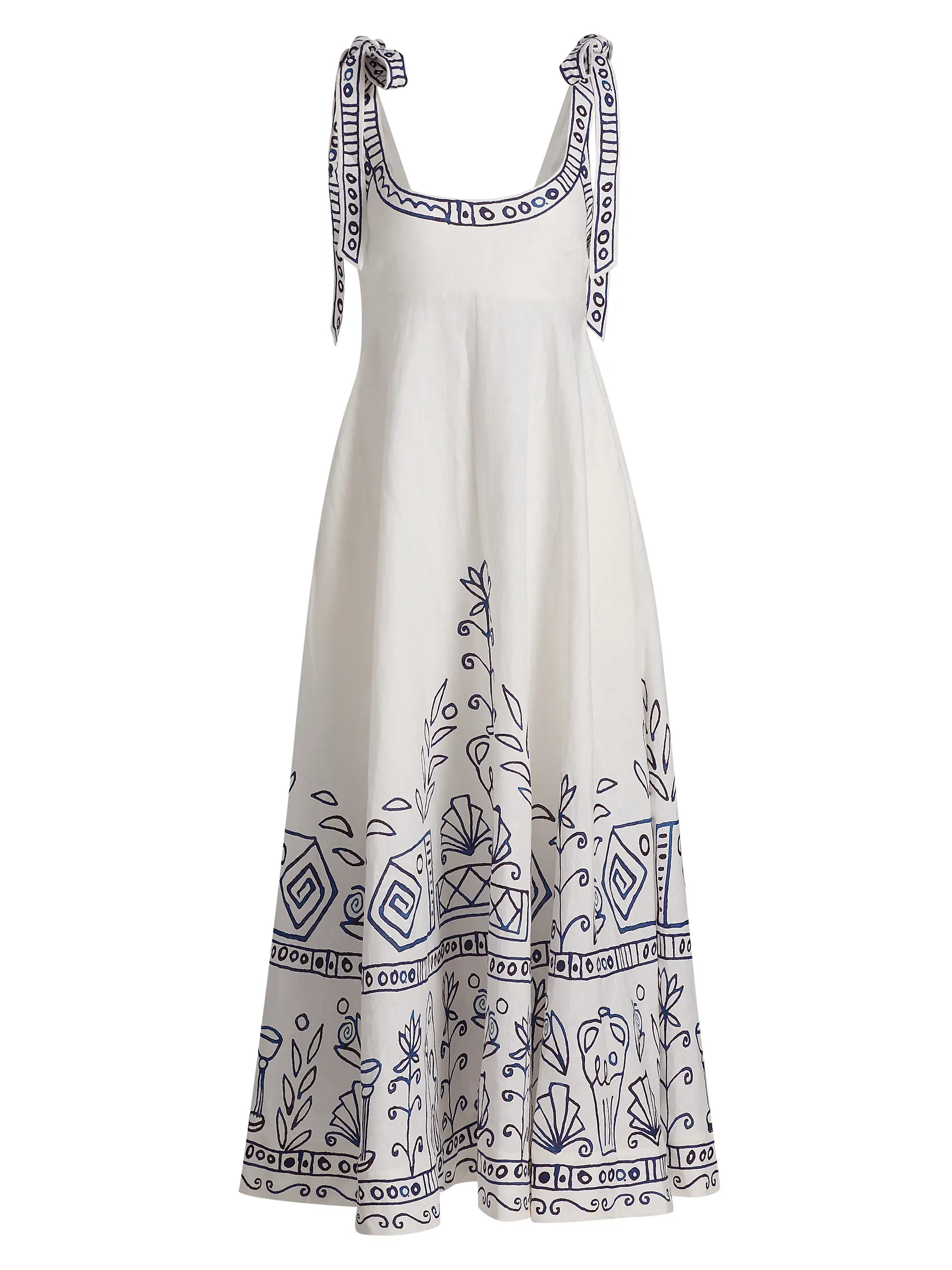 Alémais Leela Printed Linen Maxi Dress | Saks Fifth Avenue | Saks Fifth Avenue