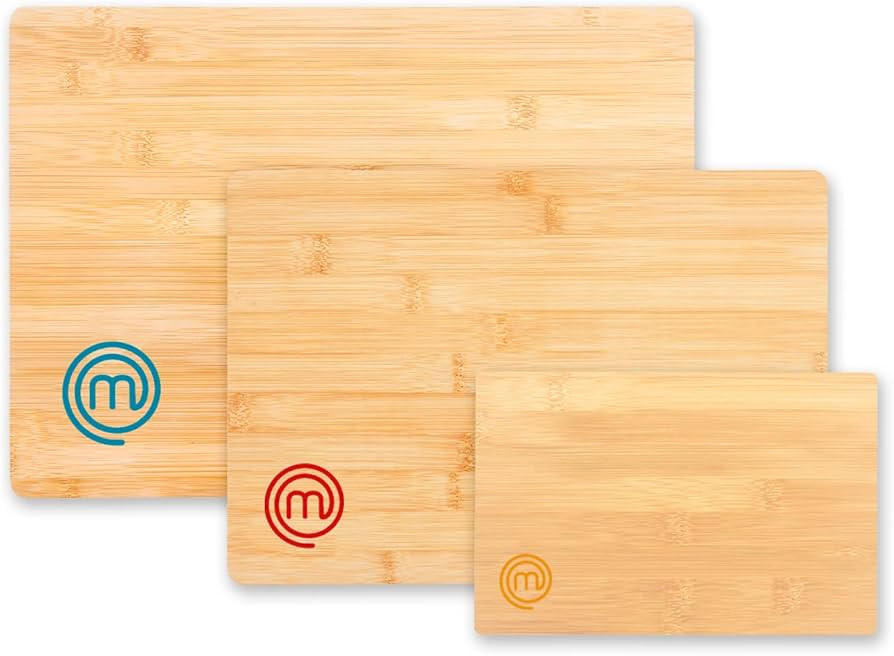 MasterChef Cutting Boards for Kitchen, Bamboo Chopping Board Set of 3, Organic Food Safe Surfaces... | Amazon (US)