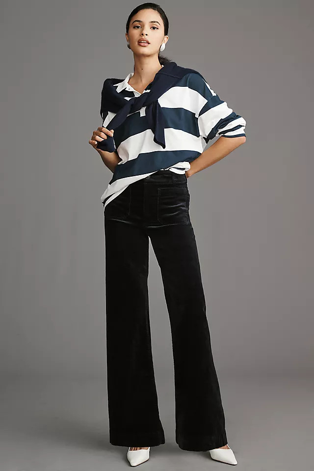 The Colette Full-Length Wide-Leg Corduroy Pants by Maeve | Anthropologie (US)