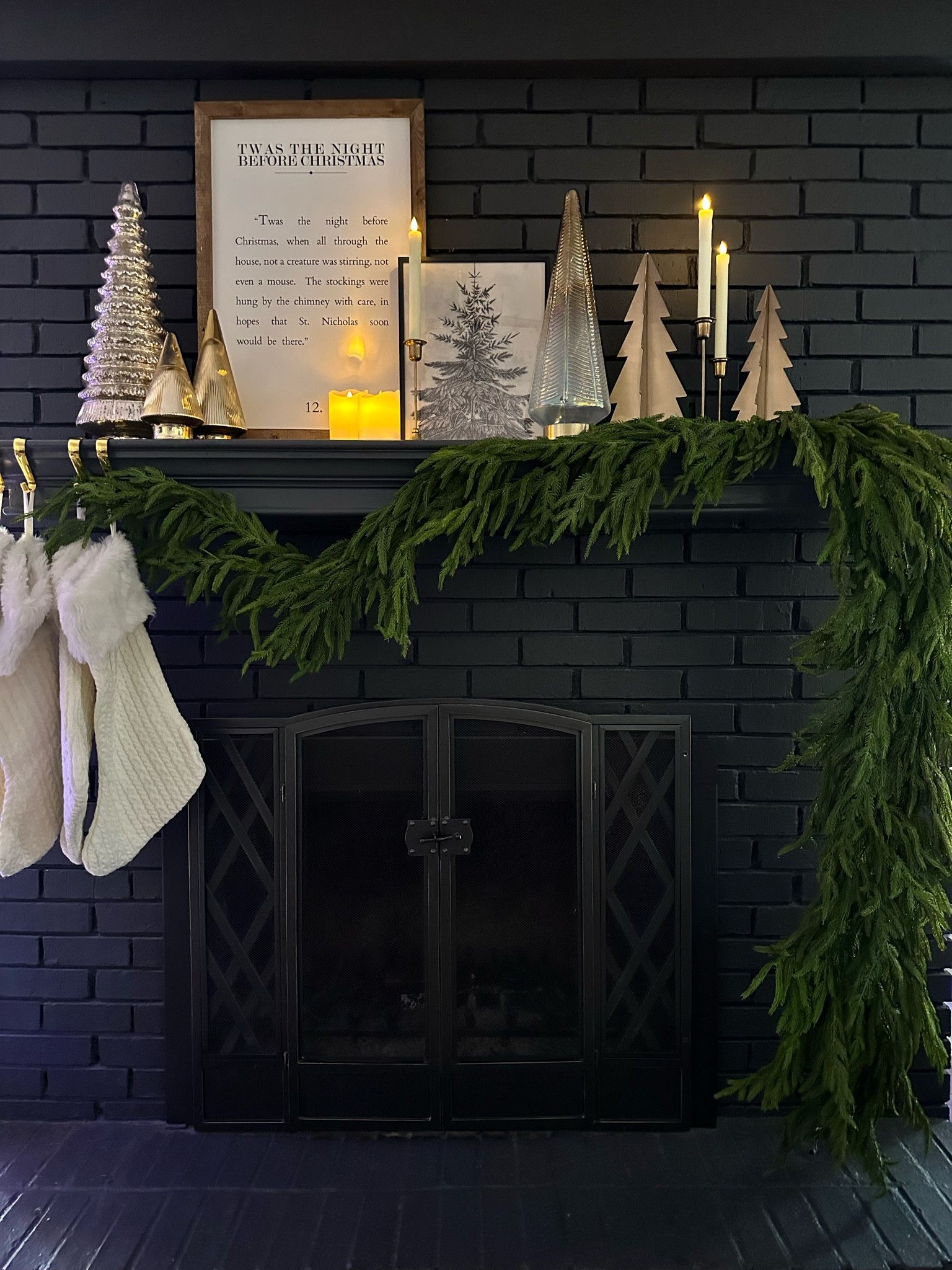 •Living Room Christmas Mantel Decor In Progress•

Decor, Home Decor, Christmas, Christmas Decor, Living Room Decor, Living Room Christmas, Mantel, Mantel Decor, Mantel Christmas, Fireplace, Stockings, Garland, Realistic Garland, Greenery, Christmas Trees, Wall Art, Candles, Candlesticks 

#LTKHoliday #LTKSeasonal #LTKhome