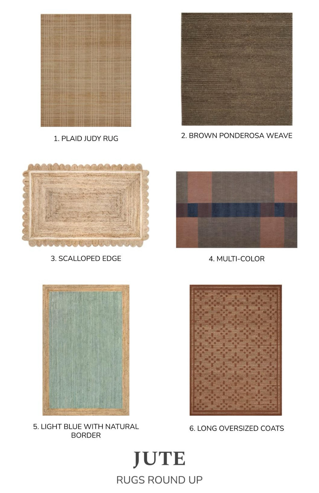 I recently shared a blog post about natural fiber rugs, and here’s a quick round up of budget friendly jute rugs. 
#LTKhome #rugroundup #juterugs #jute 