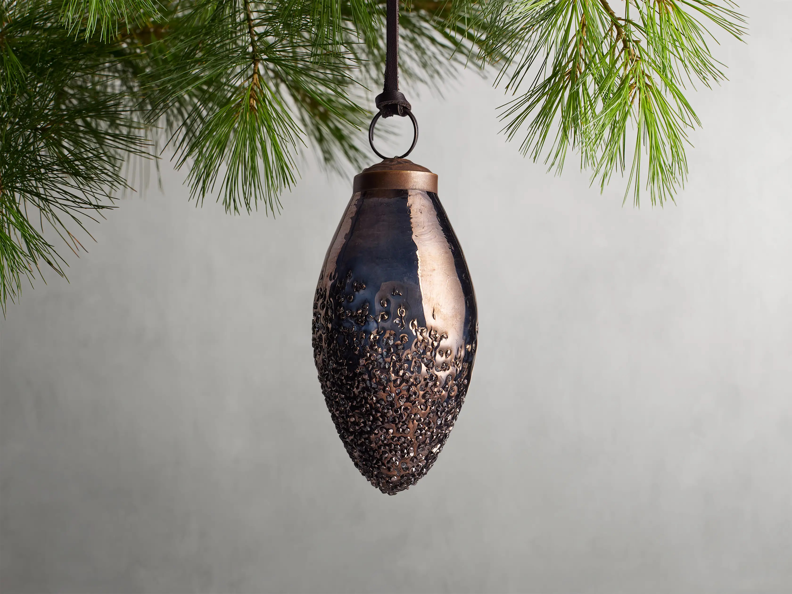 Raindrop Brown Ornaments (Set of 6) | Arhaus