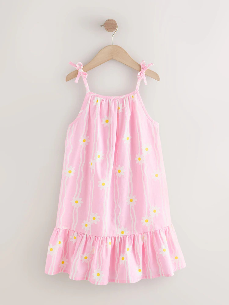 Pink Floral Angel Sleeve Dress (3-16yrs) | Next US