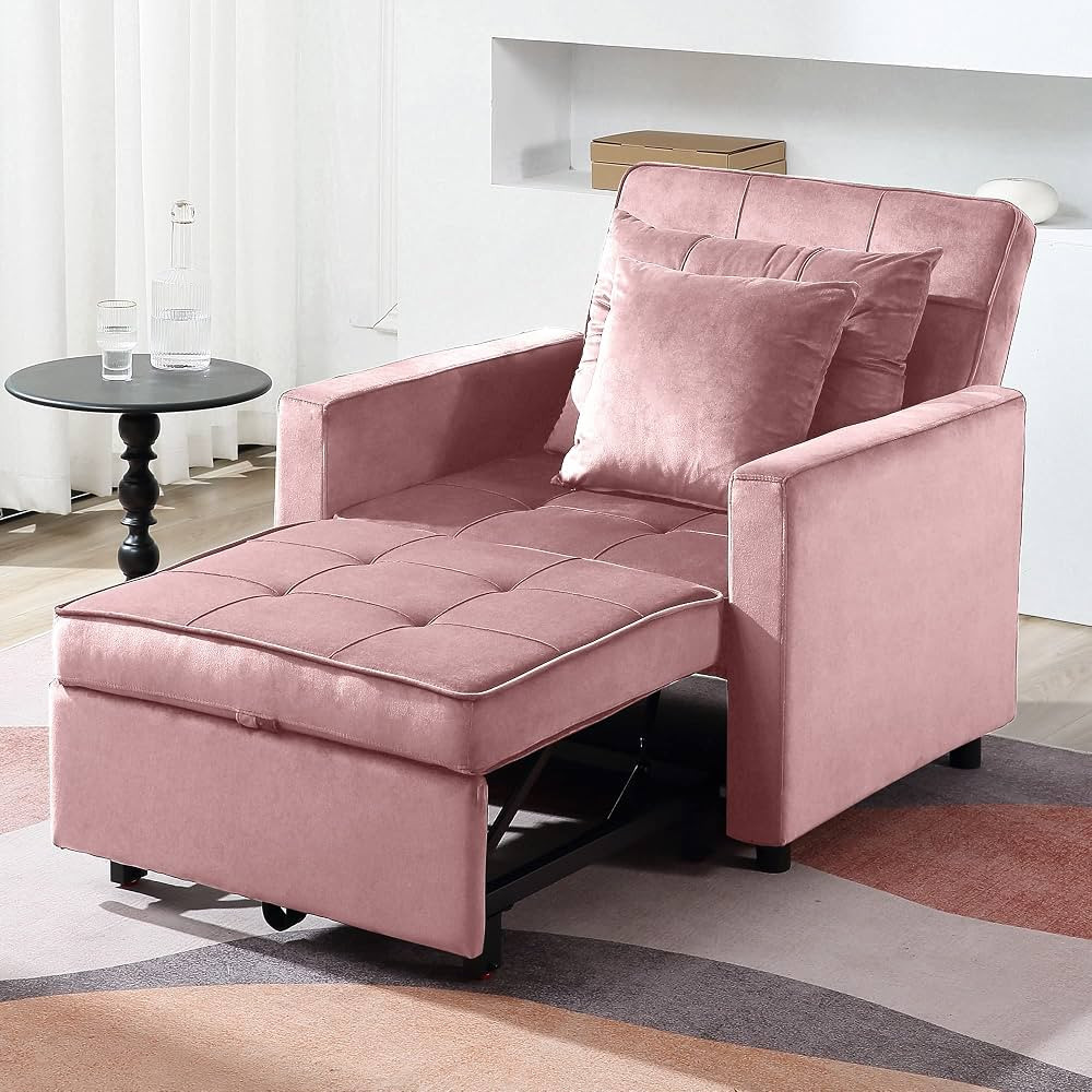 [Updated] Convertible Sofa Bed, Sleeper Sofa with Adjustable Backrest, Armchair, Sofa, Bed, 3 in ... | Amazon (US)