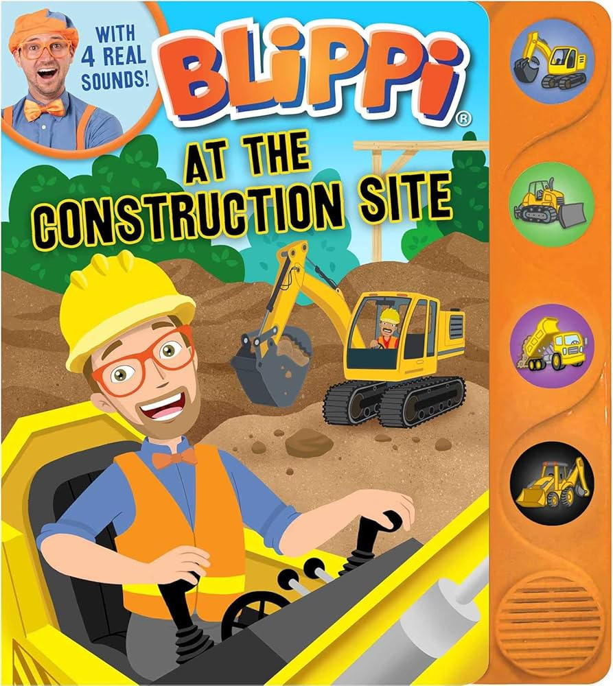 Blippi: At the Construction Site (4-Button Sound Books) | Amazon (US)