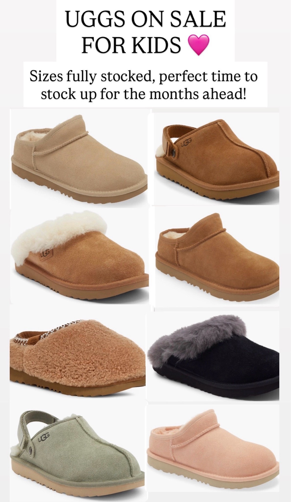 Kids UGG shoes that are on sale right now! Now is the time to stock up on these before the winter!!!

#LTKKids #LTKSaleAlert