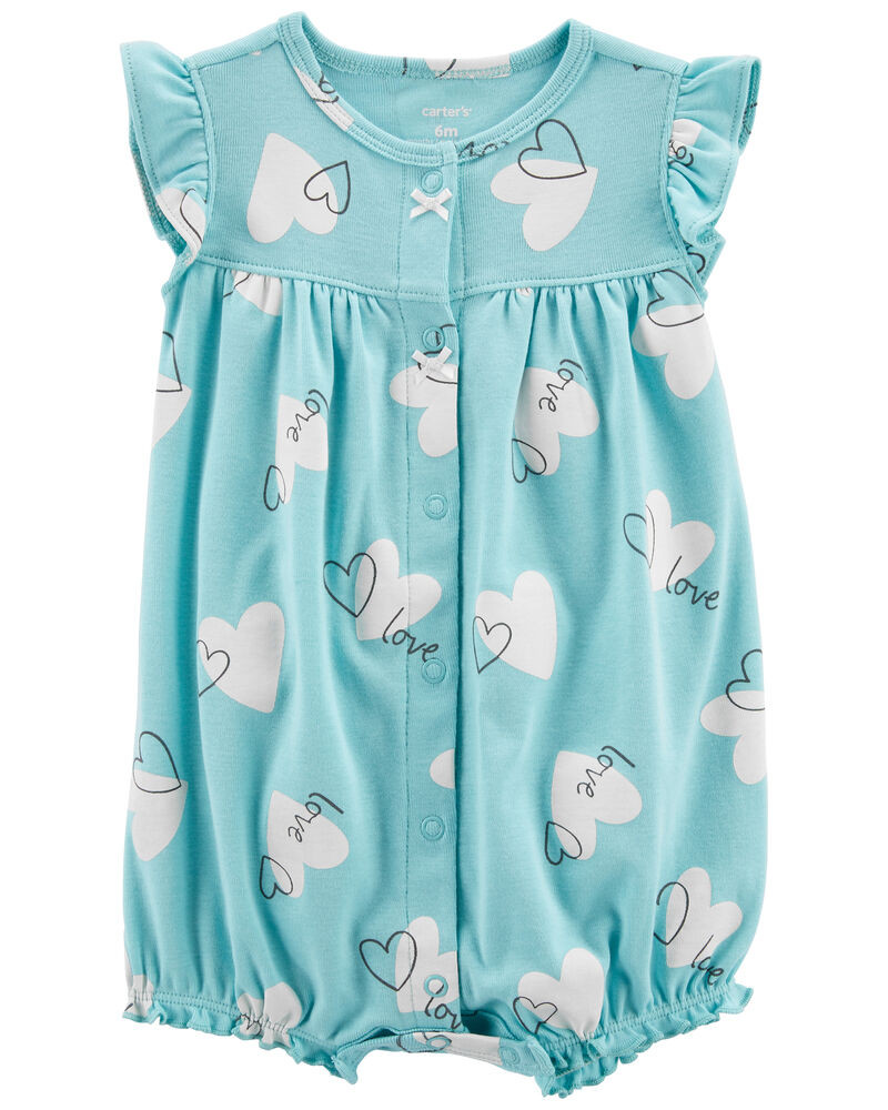 Heart Snap-Up Romper | Carter's