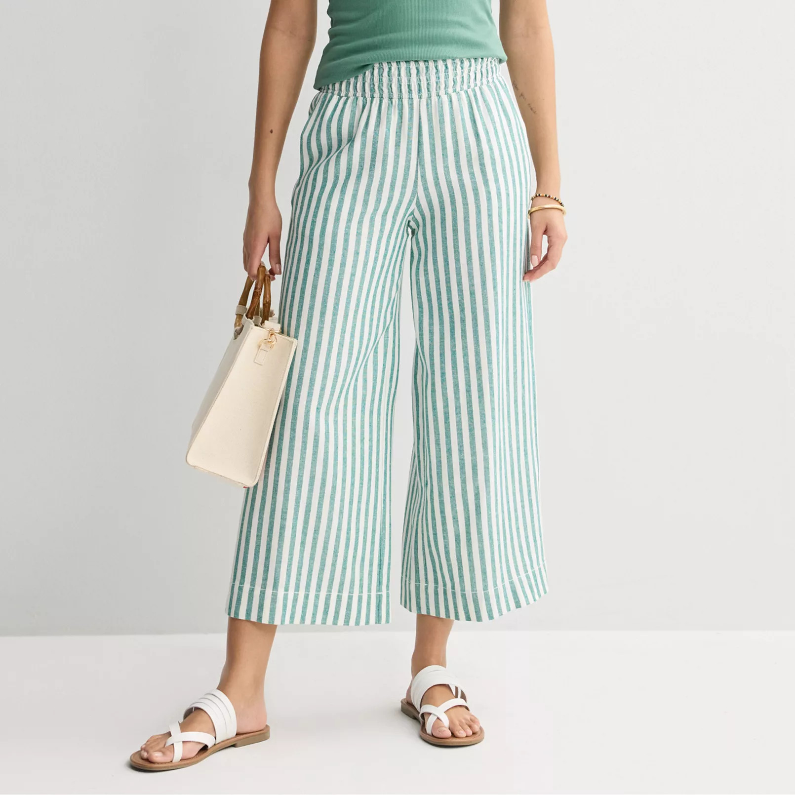 Women's Sonoma Goods For Life® Pull-On Linen Blend Pants | Kohl's