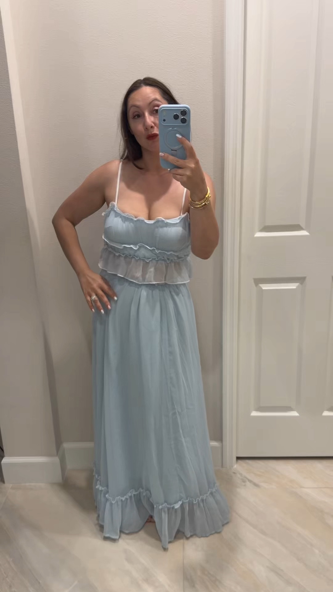 This two piece set is giving full brunch energy and I am HERE for it! The ice blue is absolutely my favorite but she comes in so many colors you will find your perfect match. The straps are adjustable so any strapless bra works perfectly underneath. Grab it in every color because why not!

#LTKOver40 #LTKMothersDay #LTKstorytime
