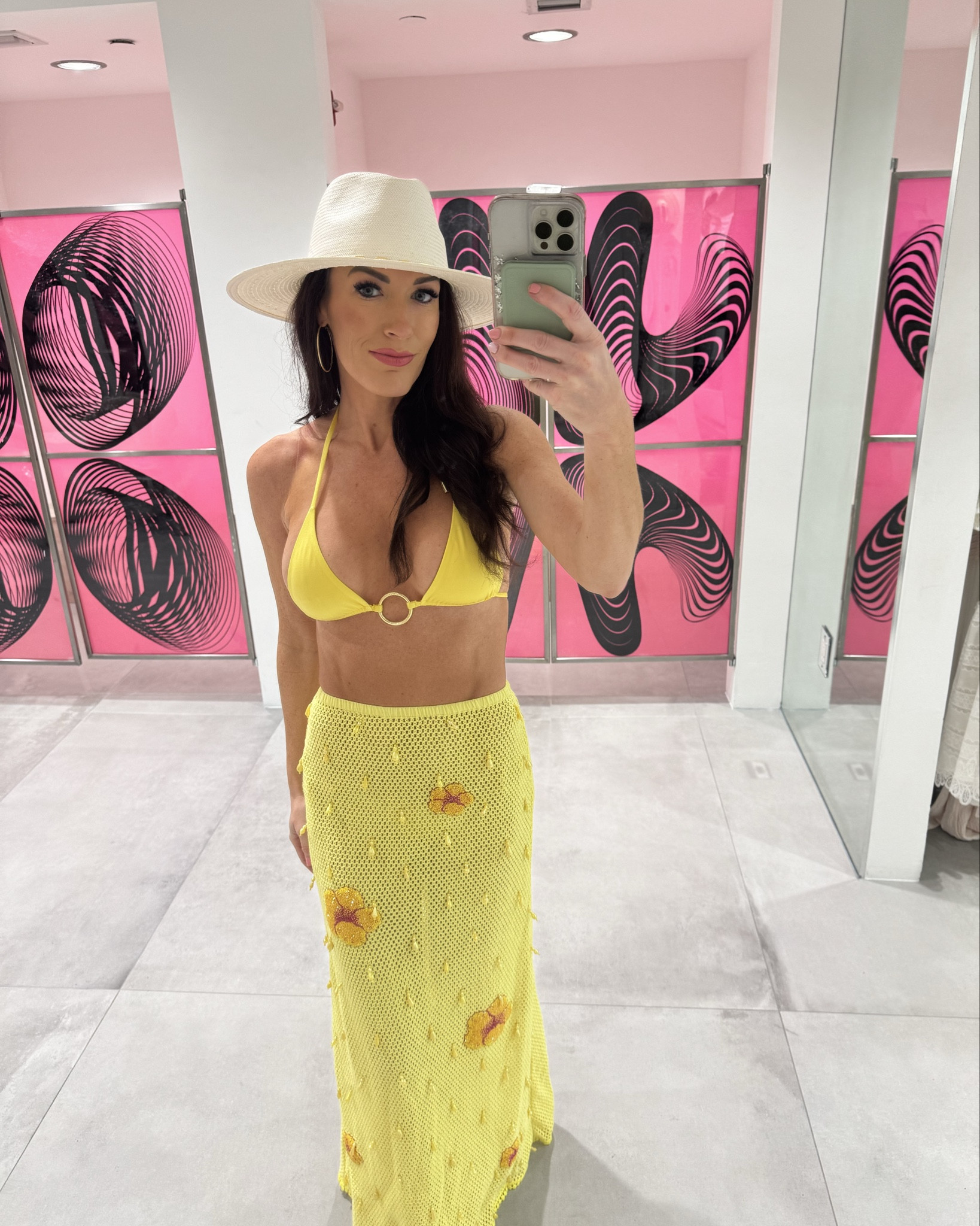 Golden hour, but make it wearable — the Leslie Amon Hibiscus Maxi Skirt brings vacation vibes and bold elegance #summer #bikini #beach #fashion #walktherunway #vacay #ootd