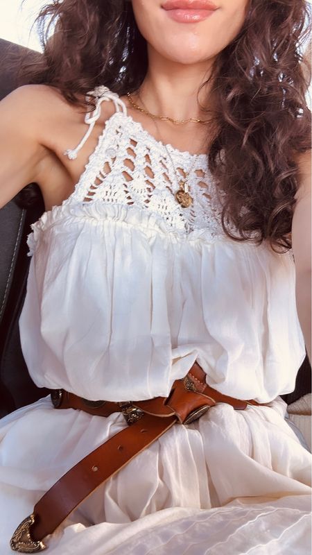 Cleobella Crochet top dress - summer sundress - boho summer outfit ideas 

#LTKstyletip #LTKSeasonal