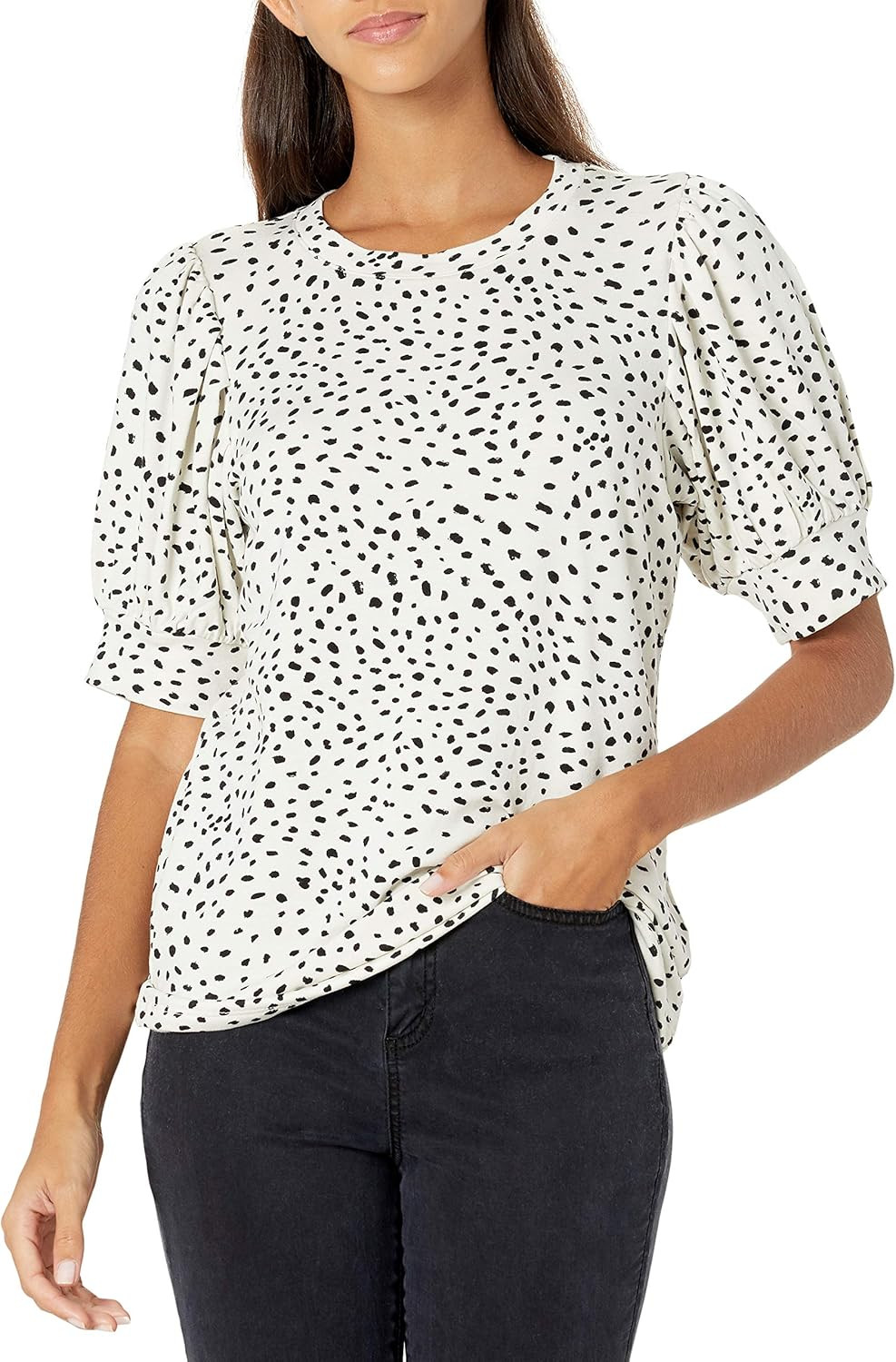 Daily Ritual Women's Supersoft Terry Puff-Sleeve Top | Amazon (US)