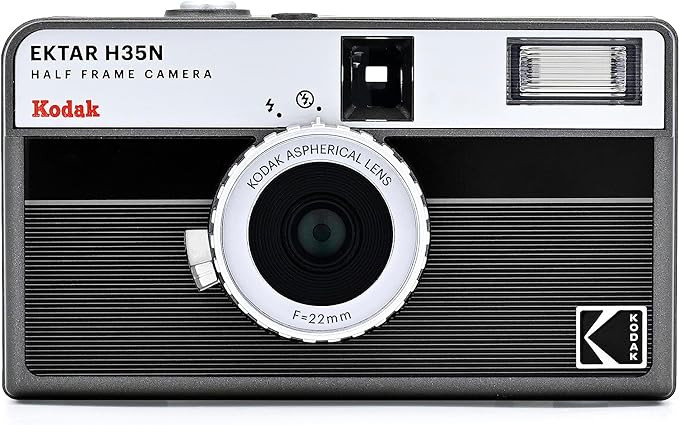 Kodak EKTAR H35N Half Frame Film Camera, 35mm, Reusable, Focus-Free, Bulb Function, Built-in Star... | Amazon (US)