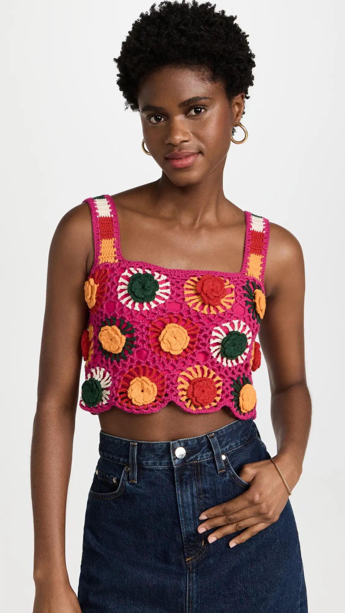 Crochet Flowers Top | Shopbop