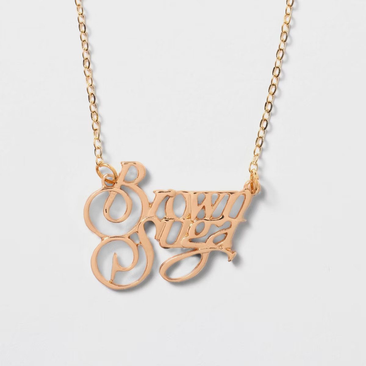 Black History Month Legendary Rootz Brown Suga Necklace - Gold | Target