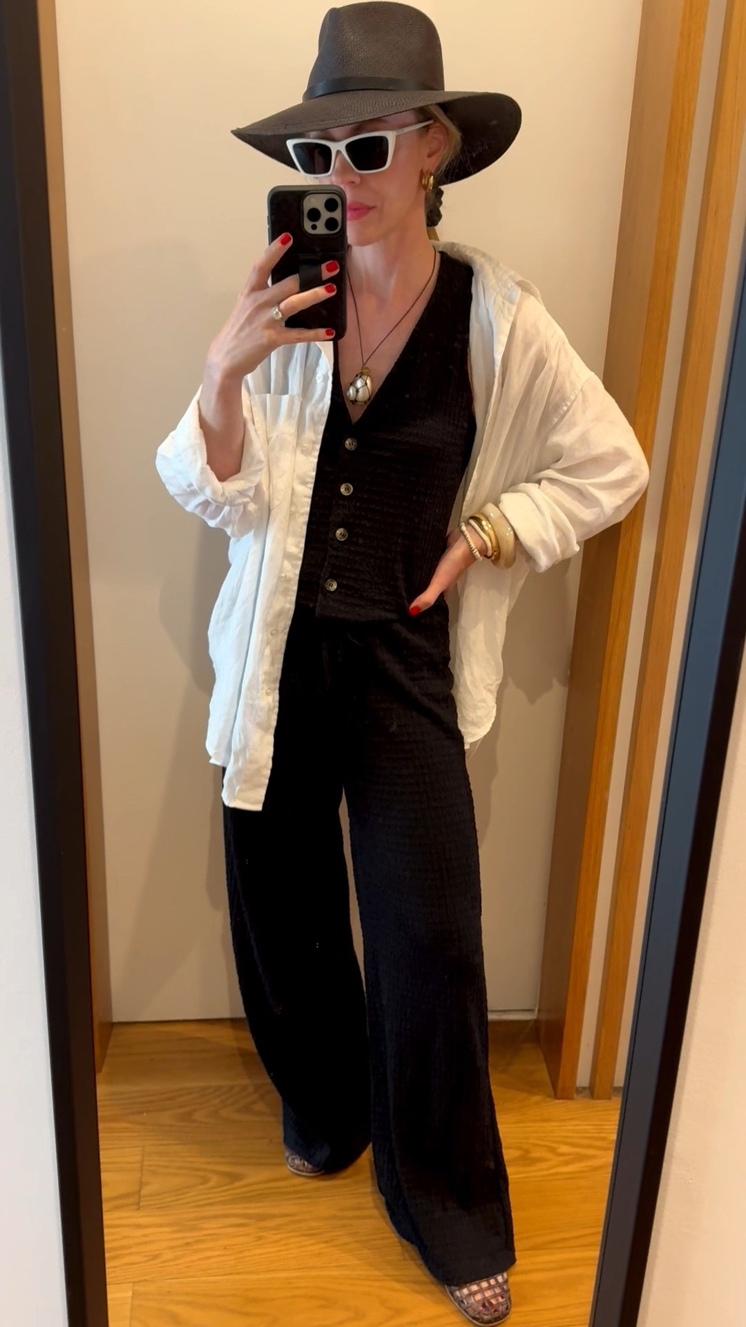 Matching vest pants set from @Zara - now on sale 50% off! You can dress this up for date night with a blazer or wear these pants as a swim coverup

#LTKTravel #LTKSwim #LTKSaleAlert