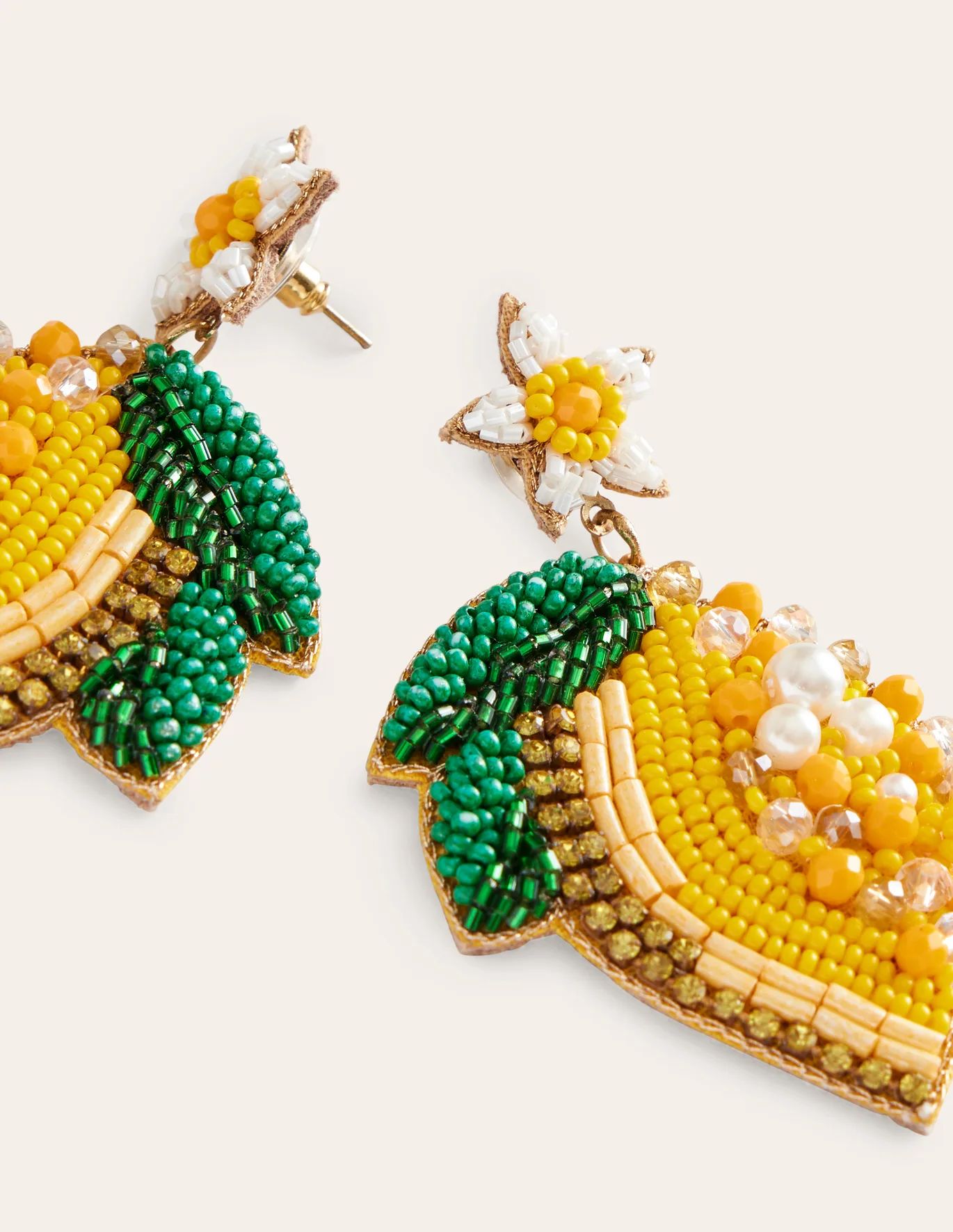 Beady Motif Earrings | Boden (US)