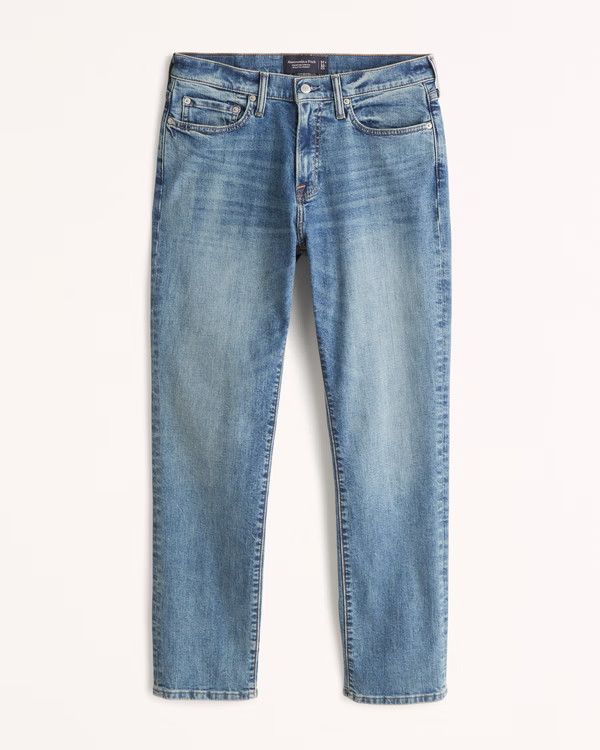 Men's Athletic Straight Jean | Men's Bottoms | Abercrombie.com | Abercrombie & Fitch (US)