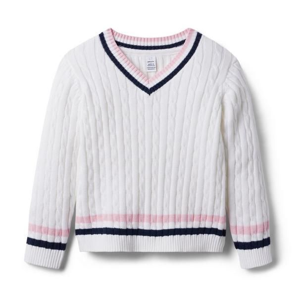 Cable Knit Striped Sweater | Janie and Jack