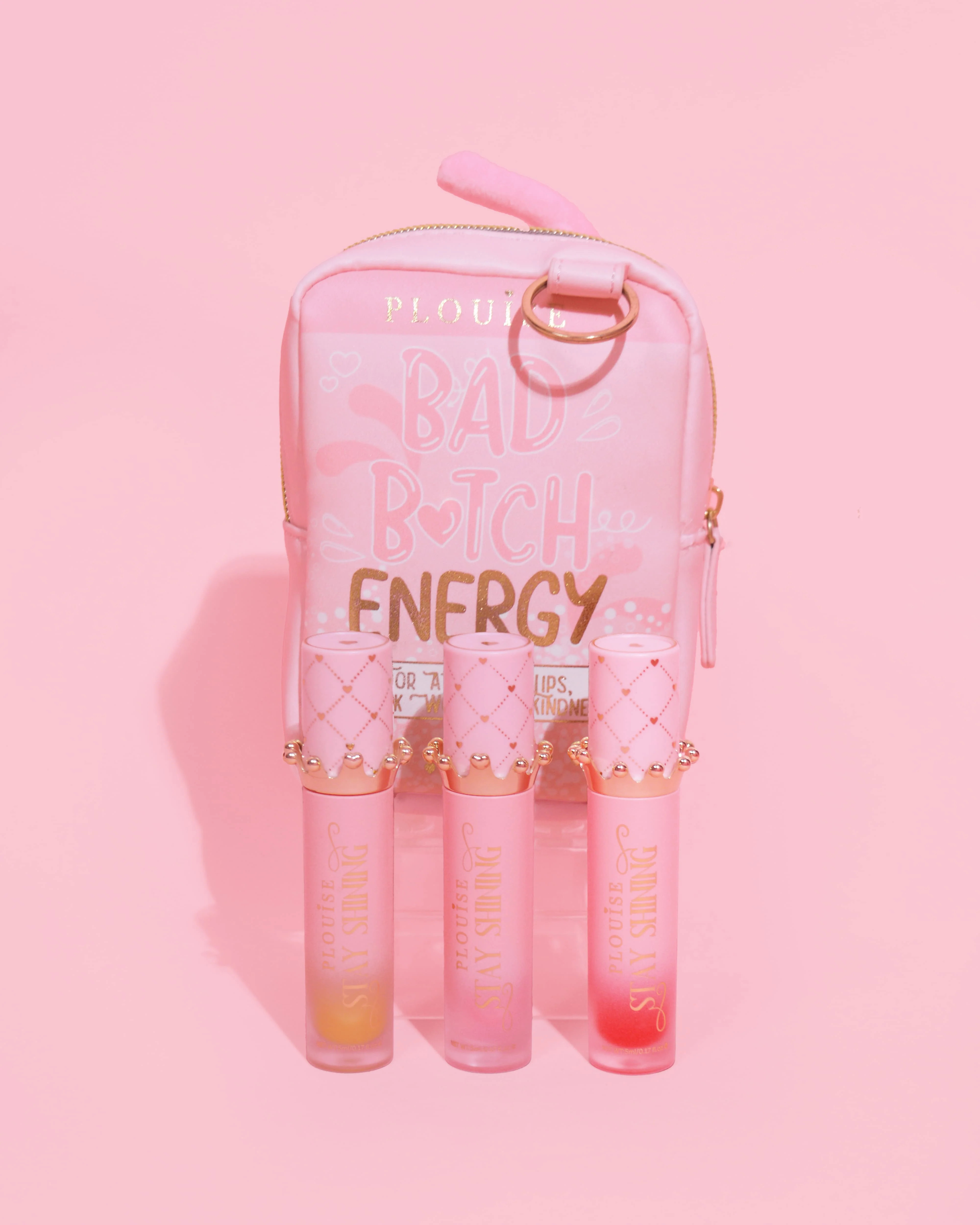 Gloss Boss Stay Shining Lip Oil Trio & Bag | P.Louise (Global)