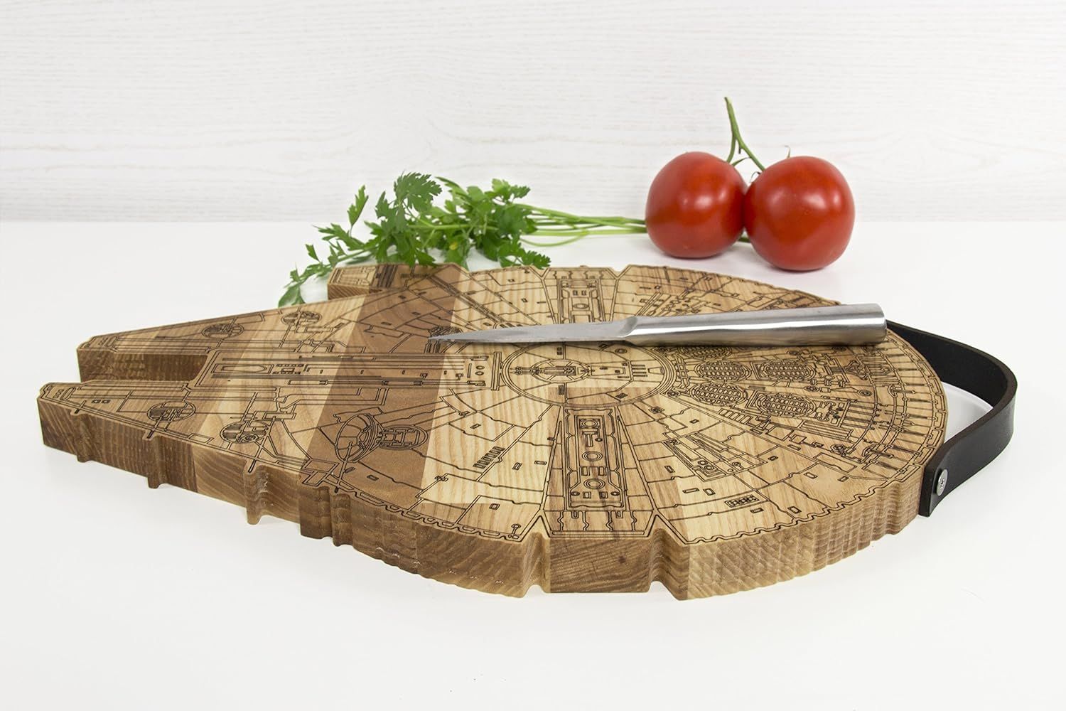 Millennium Falcon Board - Wooden Cutting Board - Engraved Wooden Plate - Rustic Cutting Board - F... | Amazon (US)
