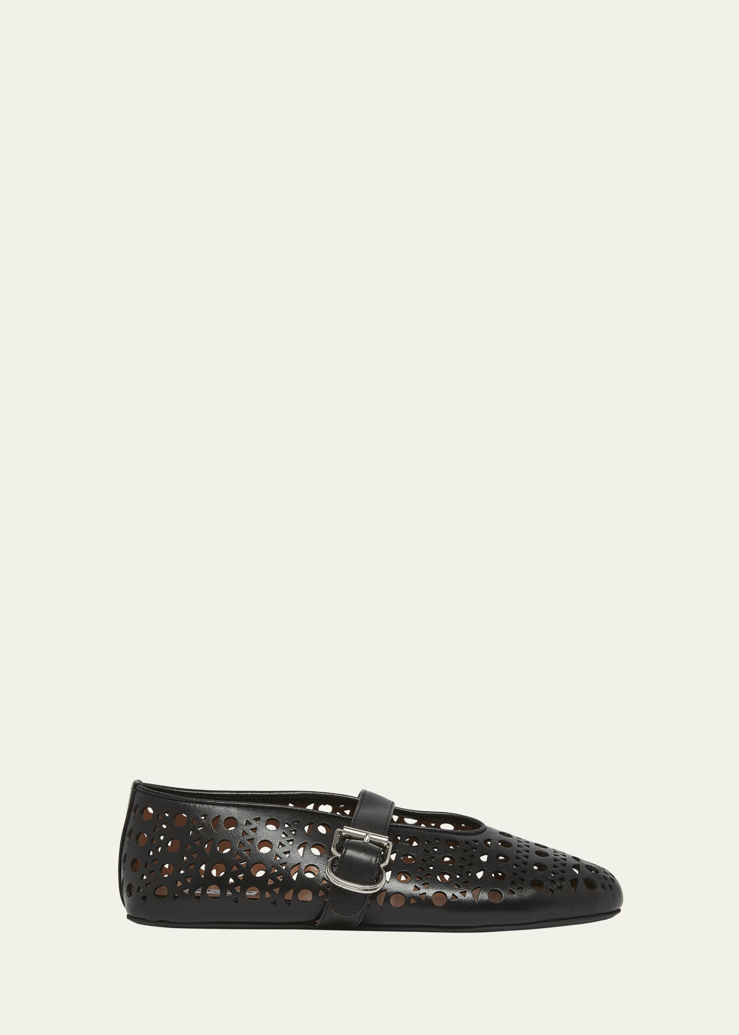 ALAIA Vienne Cutout Mary Jane Ballerina Flats | Bergdorf Goodman