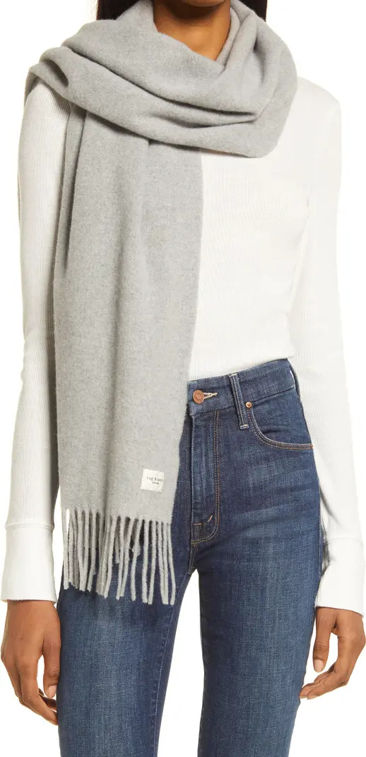 rag & bone Addison Skinny Recycled Wool Blend Scarf | Nordstrom | Nordstrom