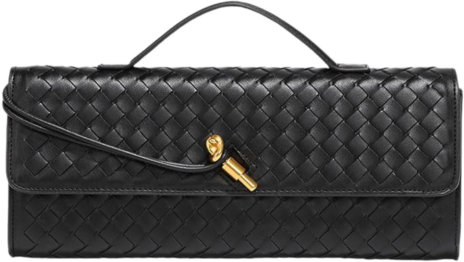 Evening Woven Crossbody Bags for Women，Fashion Evening Shoulder Bag，Vegan Leather Clutch Purs... | Amazon (US)