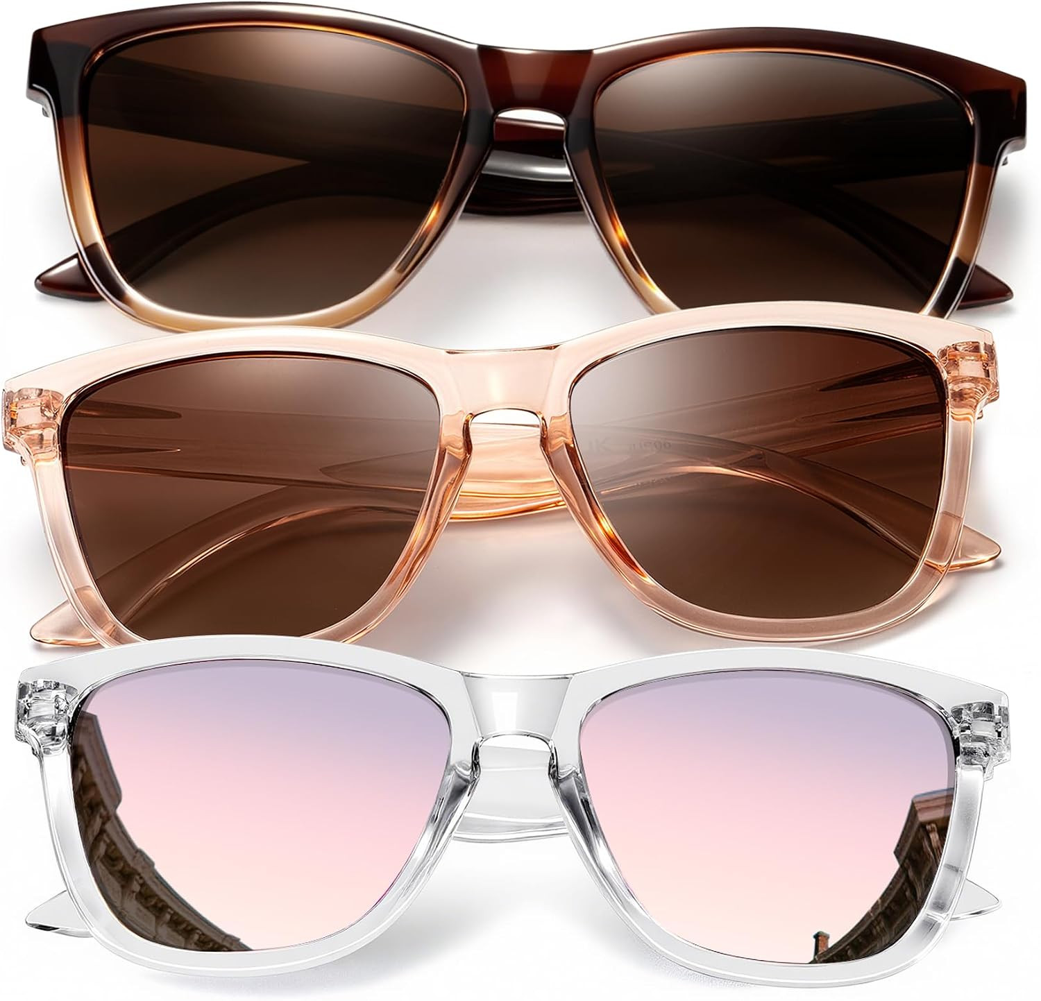 KALIYADI Womens-Sunglasses Polarized Sunglasses-Womens Trendy: Retro Sun Glasses with UV Protection for Travel Driving | Amazon (US)