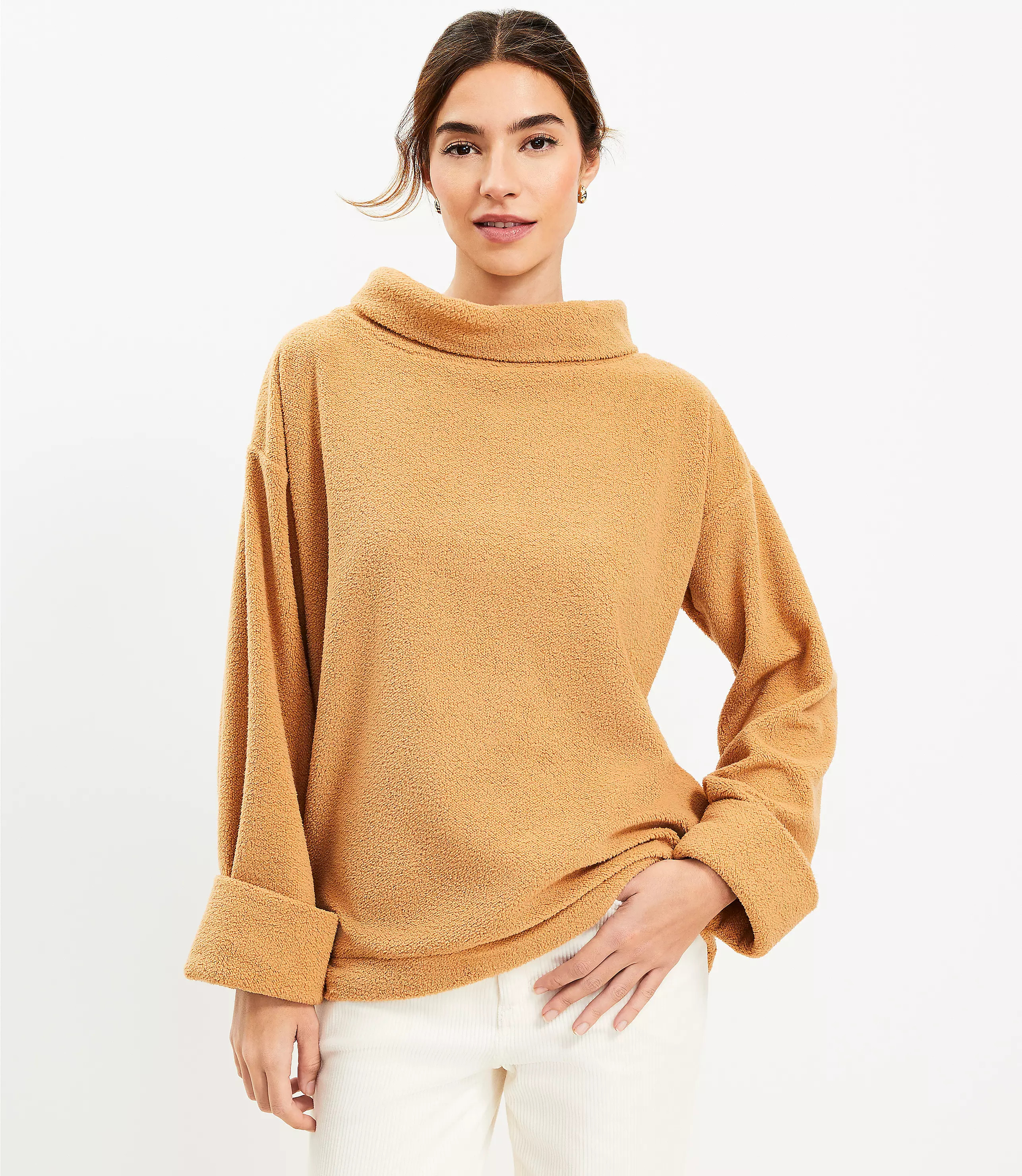 Cozy Funnel Neck Top | LOFT