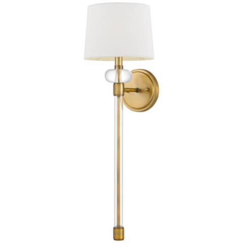 Quoizel Barbour 26 1/2" High Weathered Brass Wall Sconce | Lamps Plus