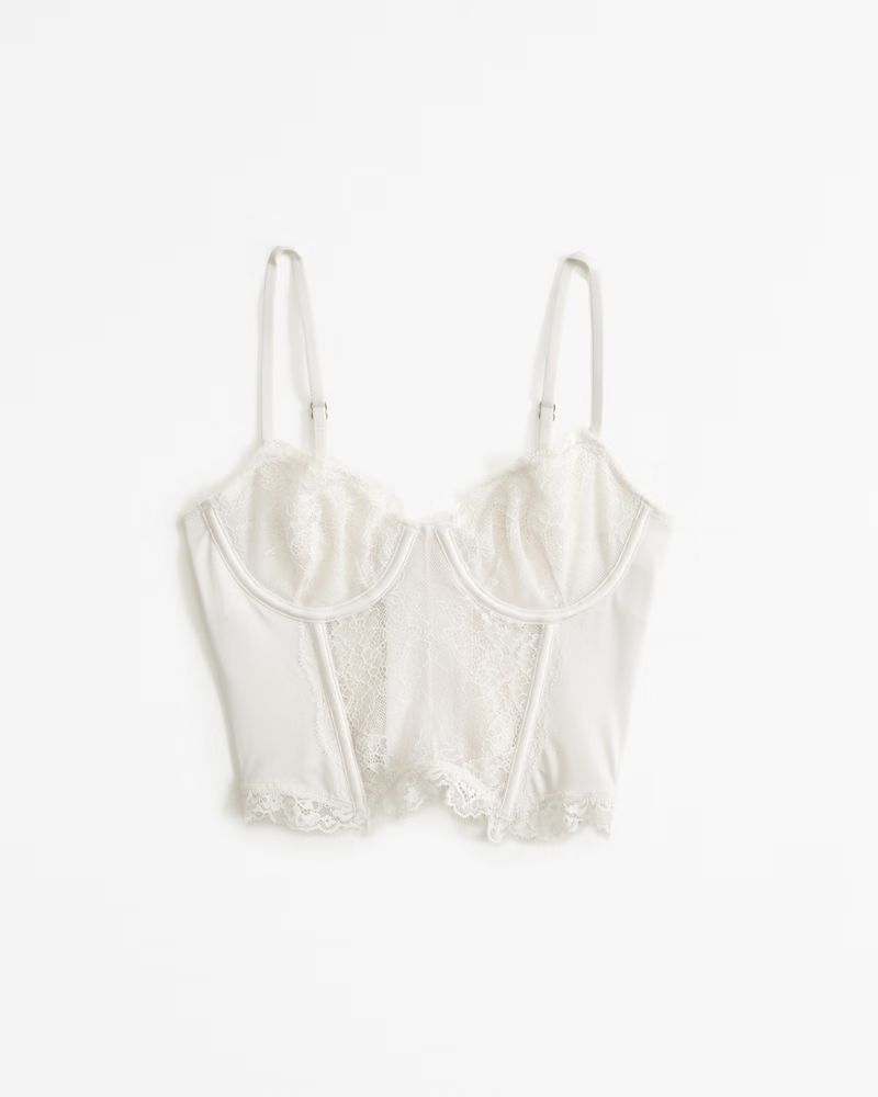 Women's Lace and Satin Corset | Women's The A&F Wedding Shop | Abercrombie.com | Abercrombie & Fitch (US)