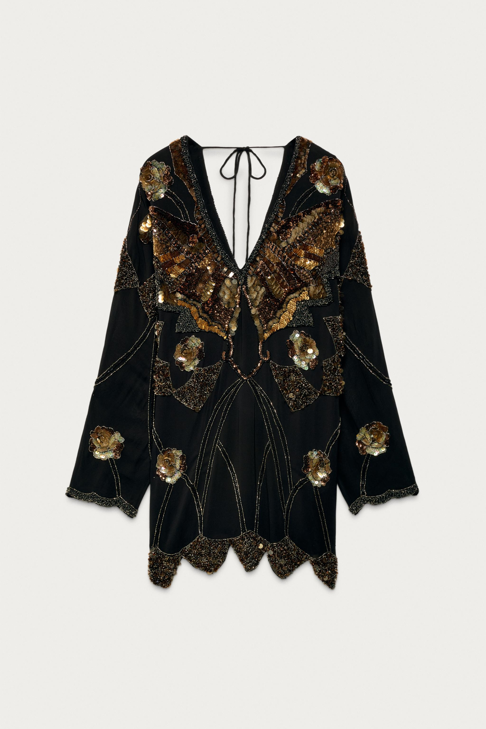 EMBROIDERED SEQUIN DRESS MARISA BERENSON X ZARA | Zara US