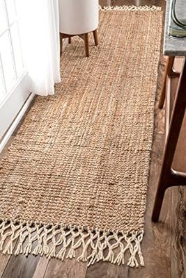 nuLOOM Raleigh Hand Woven Wool Runner Rug, 2' 6" x 8', Natural | Amazon (US)