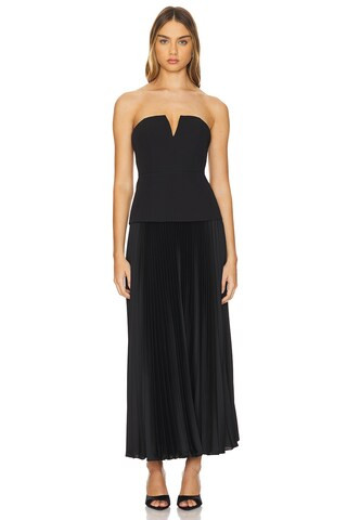 MILLY Novalee Maxi Dress in Black from Revolve.com | Revolve Clothing (Global)