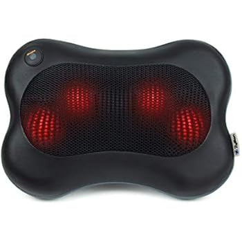 Zyllion Shiatsu Back and Neck Massager - Kneading Massage Pillow with Heat for Shoulders, Lower B... | Amazon (US)