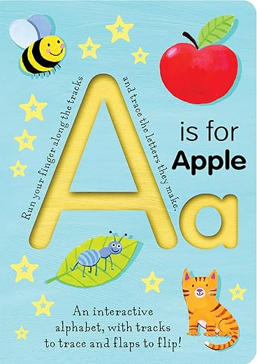 A is for Apple: An Interactive Alphabet With Tracks to Trace and Flaps to Flip! (Smart Kids Trace... | Amazon (US)