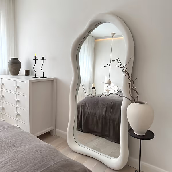 Wabi-Sabi - Large Full Length Concrete Irregular Mirror 170cm x 80cm | William Wood