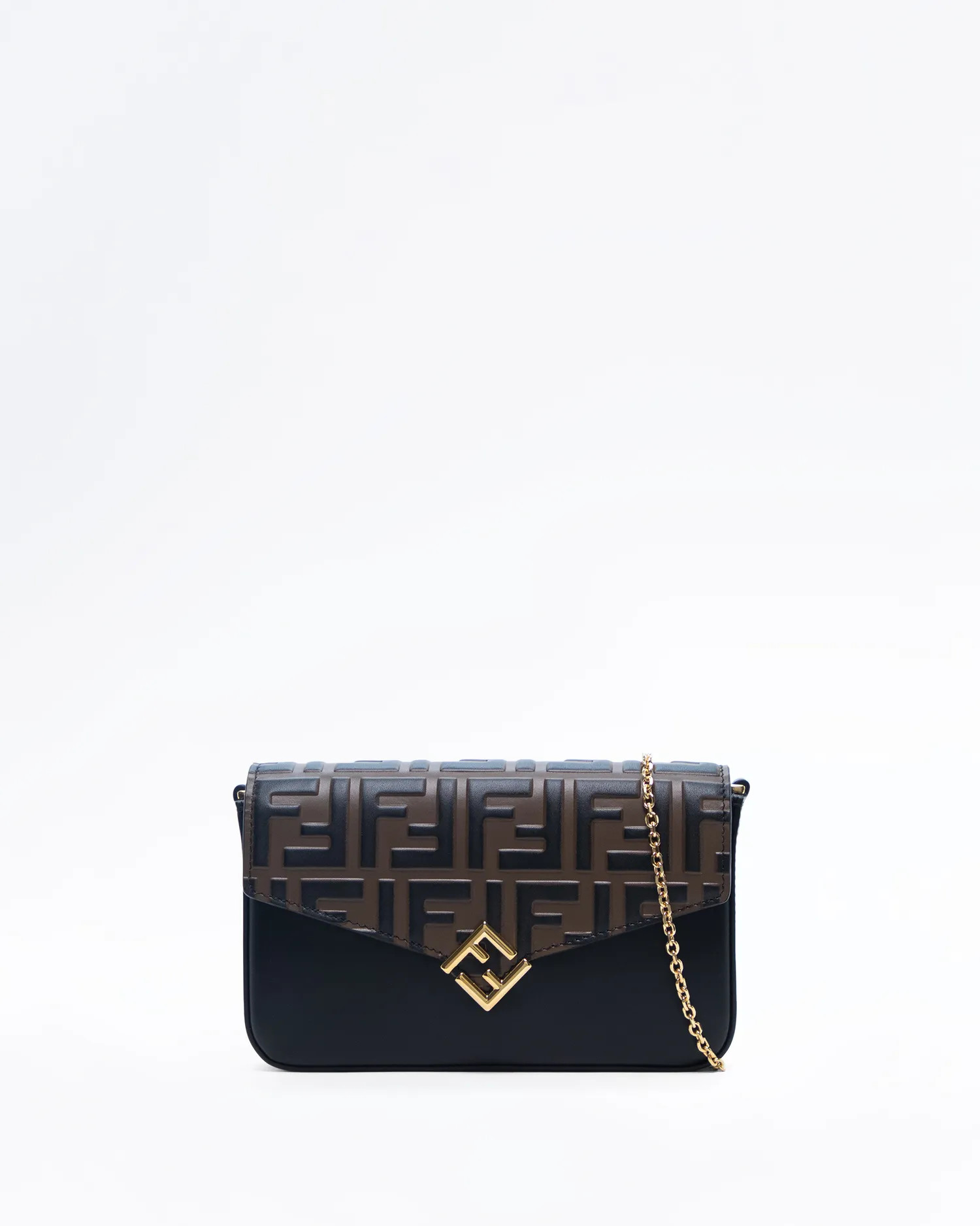 FF Diamonds Compact Wallet on Chain | Vivrelle