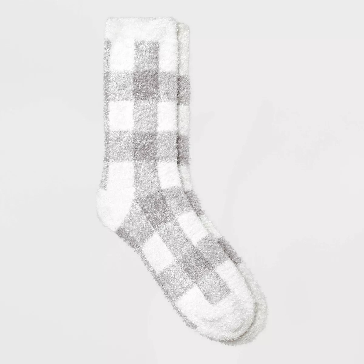 Women's Buffalo Plaid Cozy Crew Socks - A New Day™ 4-10 | Target