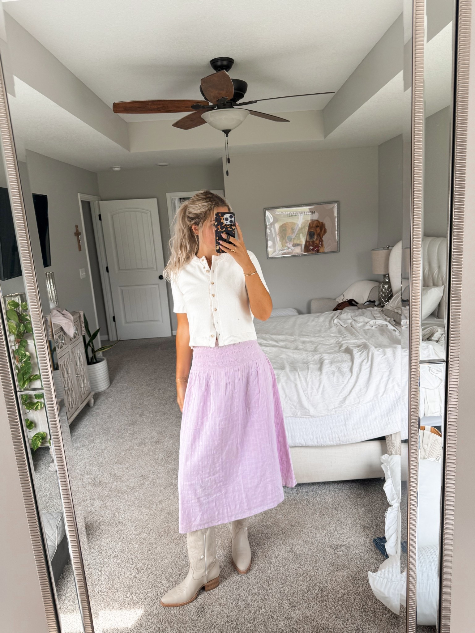 church ootd - size down half size in boots - size small in cardigan and xs in skirt 

#LTKStyleTip #LTKFestival #LTKSeasonal