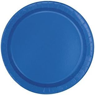 Unique Industries, Cake Paper Plates, 20 Pieces - Royal Blue | Amazon (US)