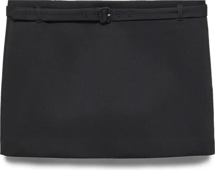 MANGO Straight Belted Miniskirt | Nordstrom | Nordstrom