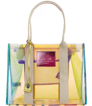 Kurt Geiger London Medium Vinyl Rainbow Shimmer Southbank Tote Bag | Dillard's | Dillard's