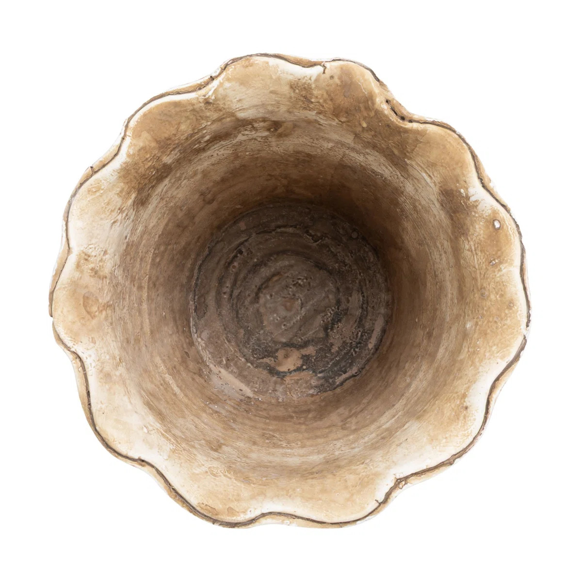 Terra-Cotta Planter With Ruffled Edge | Wayfair North America