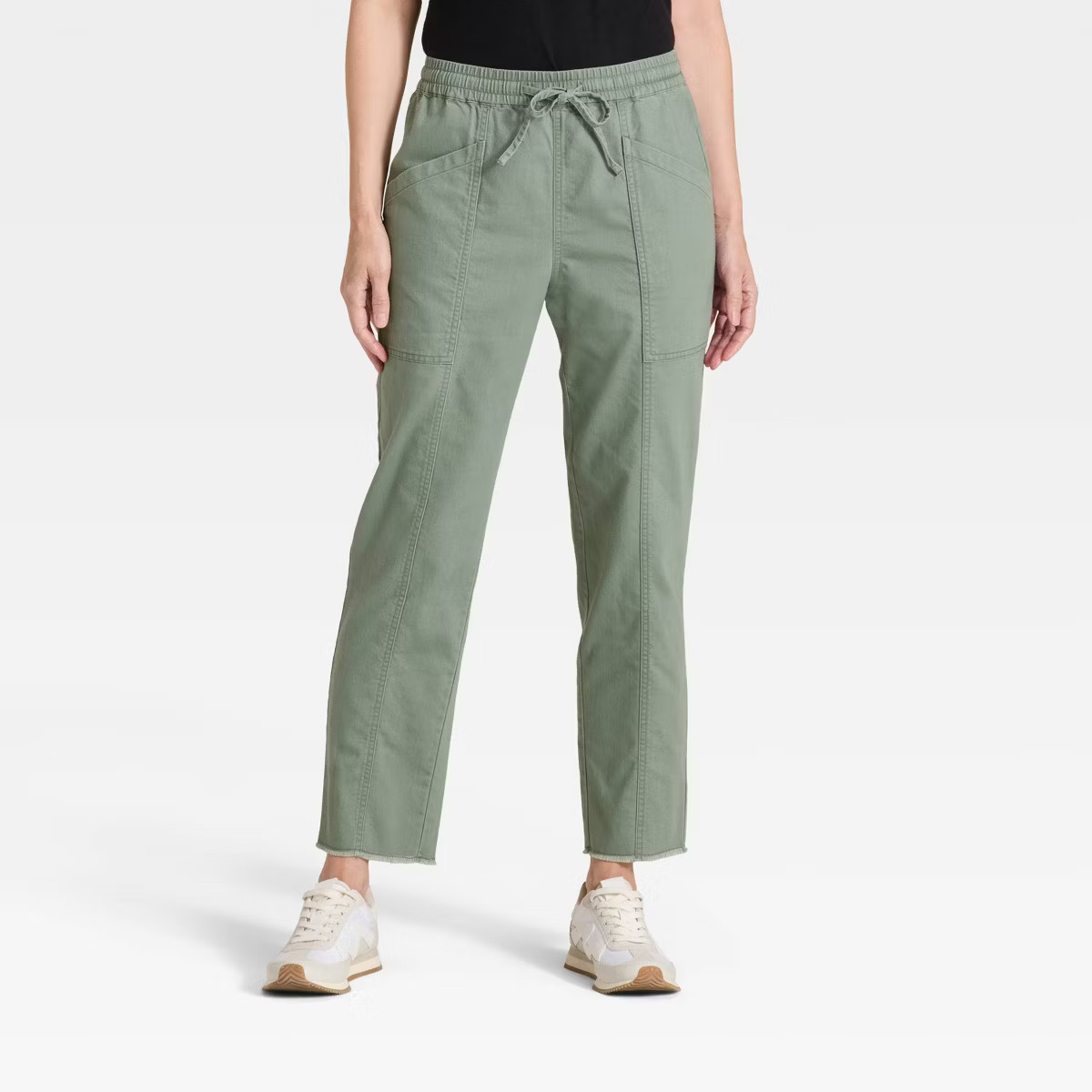 Women's Mid-Rise Tie-Waist Pull-On Pants - Universal Thread™ | Target