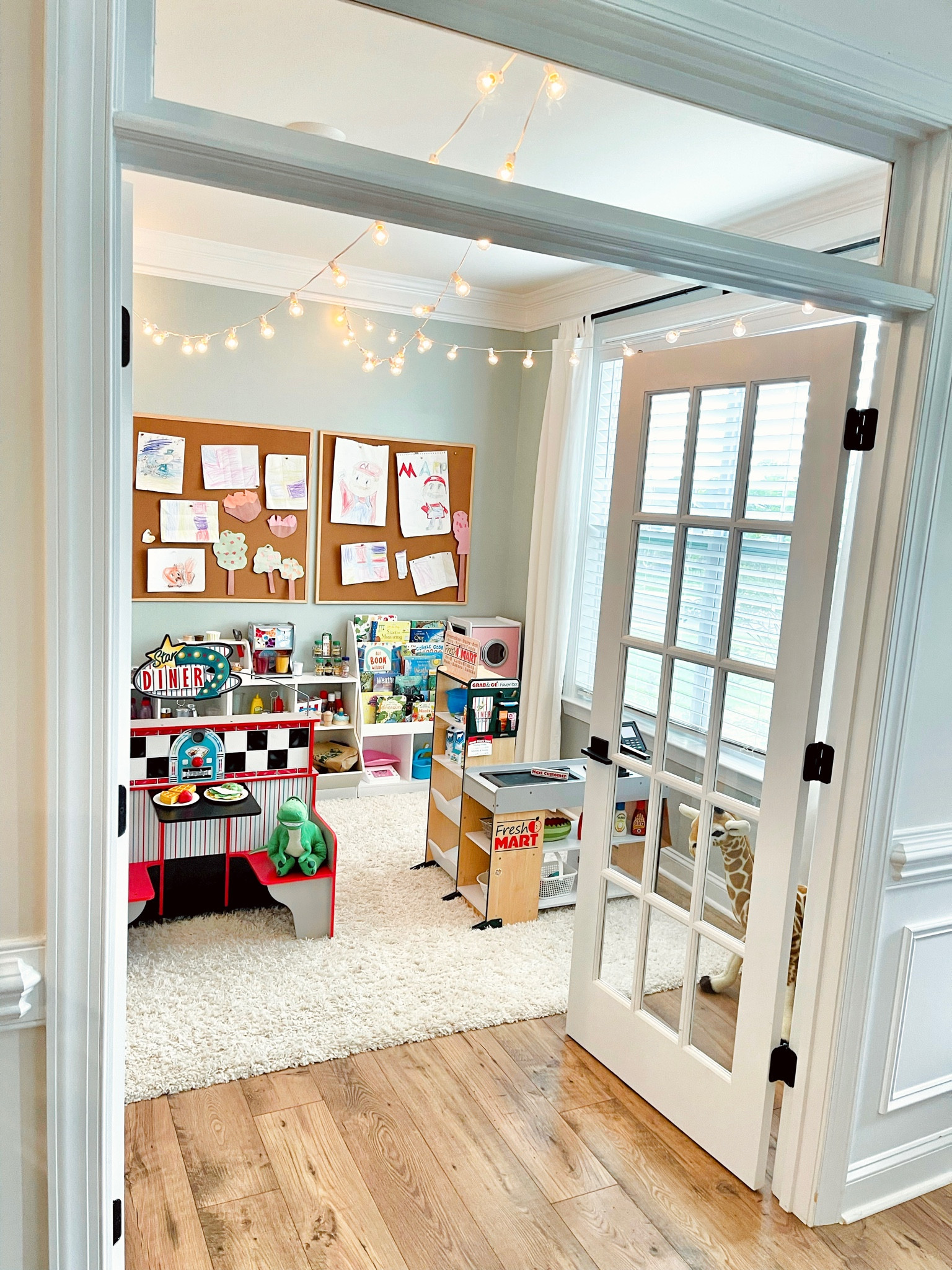 Our playroom set up- usually bustling with activity… This is THE cafe to dine at! The PLACE to grab your groceries too.

#LTKfamily #LTKhome #LTKkids