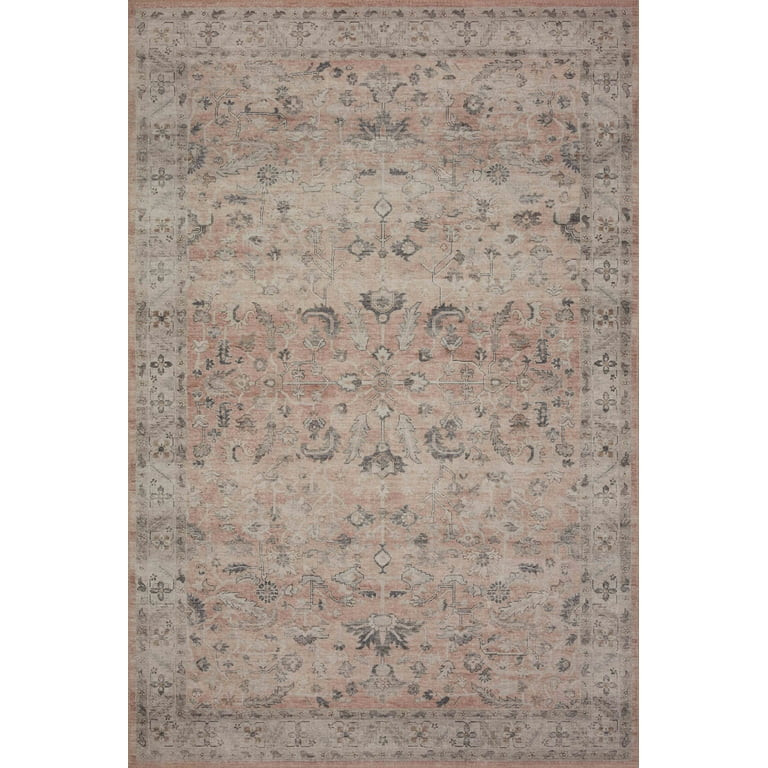 Loloi Hathaway Printed Oriental Area Rug, Blush / Multi, 3'-6" x 5'-6" | Walmart (US)