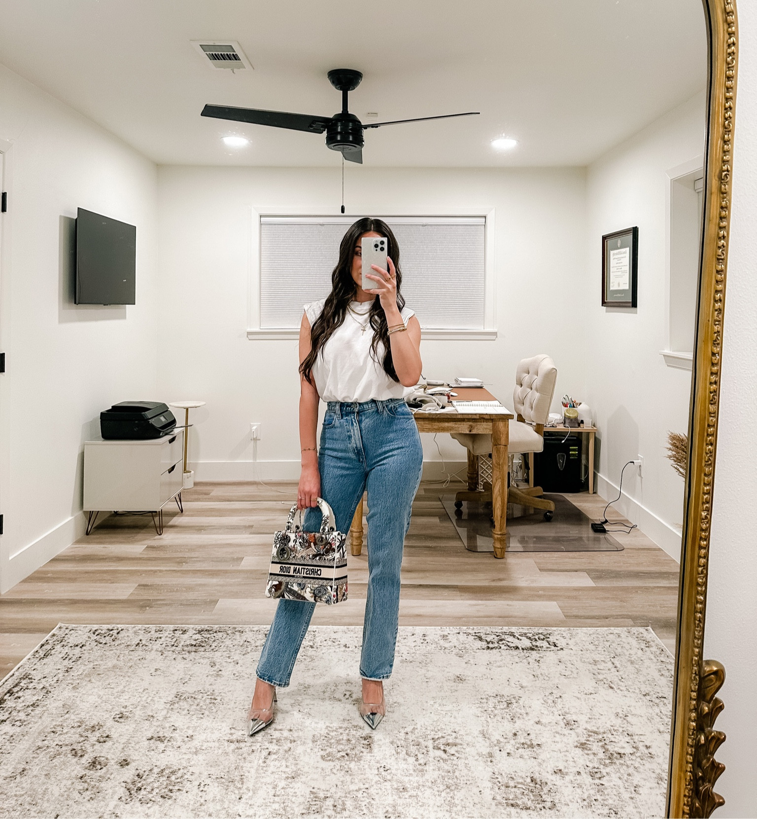 Top: Small 
Jeans: 24 color: medium
Purse & Shoes: @blossomluxuryshop


#LTKSale #LTKsalealert #LTKunder100