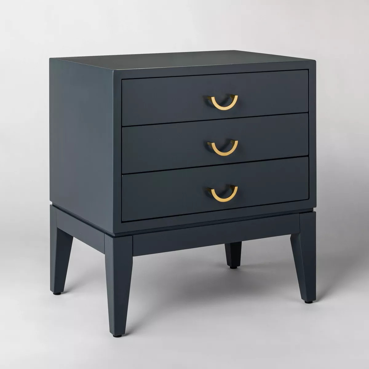 Quail Hill 3 Drawer Nightstand Mount Etna Blue - Threshold™ designed with Studio McGee | Target